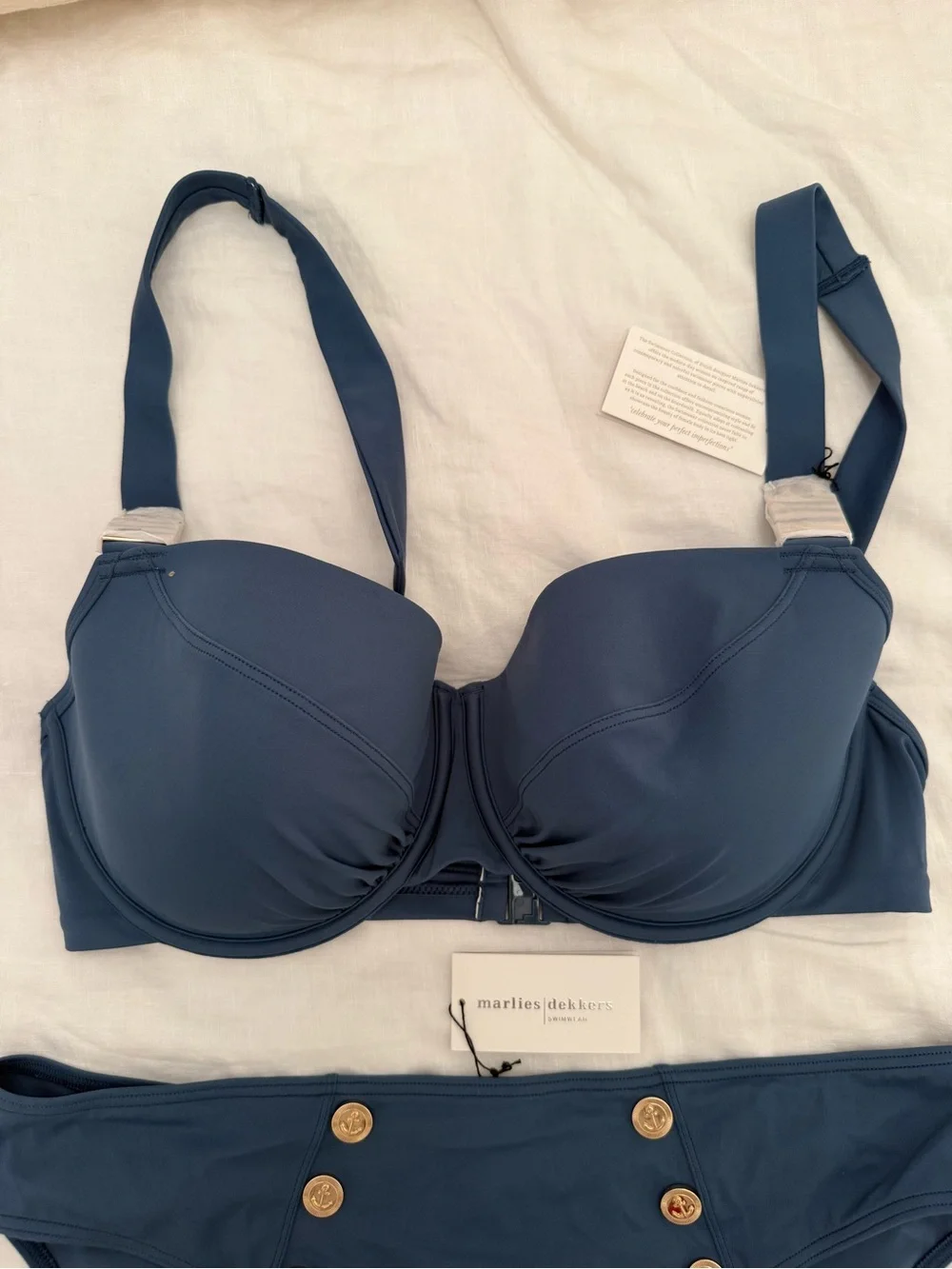 Marlies Dekkers Swimwear Air Force Blue Bikini Set